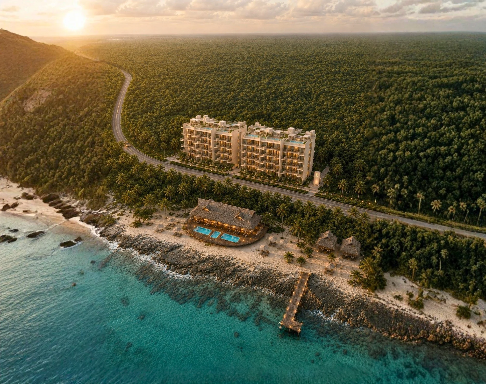 Existence Cozumel entre la selva y el Mar Caribe