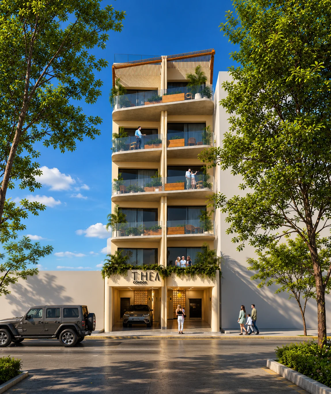 THEA Condos sobre Rafael E. Melgar en Puerto Morelos