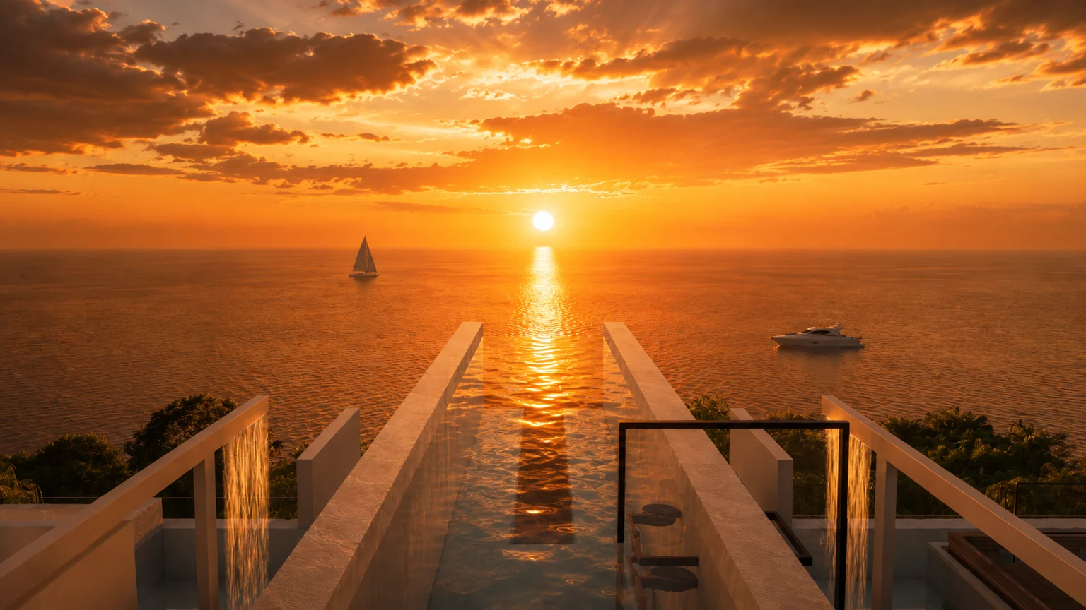 Infinity pool en Existence Cozumel